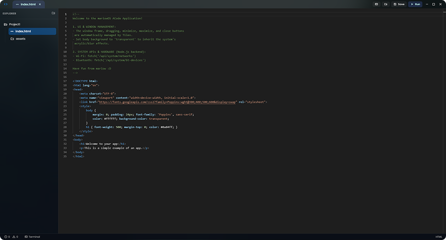 ACode Interface
