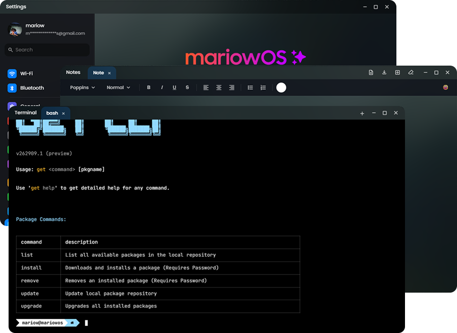 Apps and Terminal